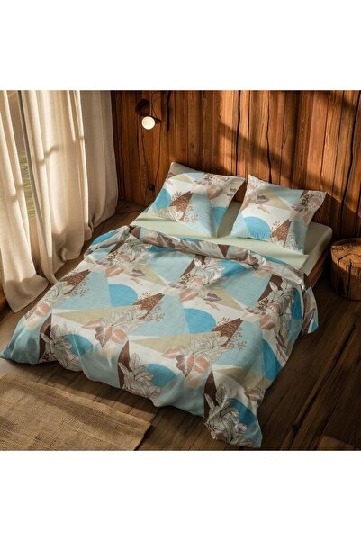 Menderes Home Cotton Collection Set de husă de pilotă dublă Nature
