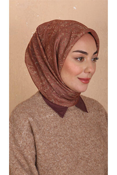 locella Lo'cella Pamuklu Soft Eşarp 4536-8 Tarçın