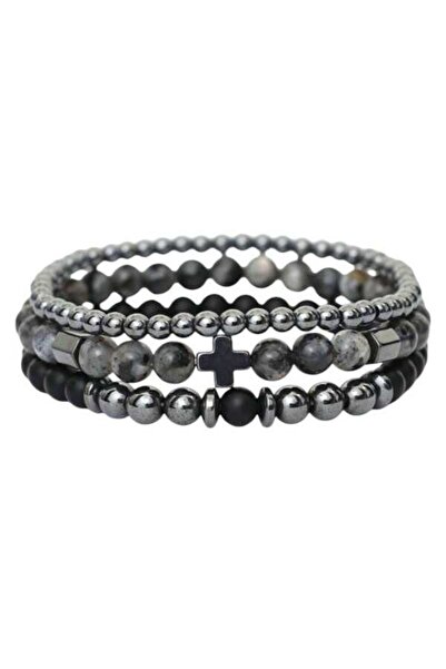 OutfitModa Hematite bead bracelet set