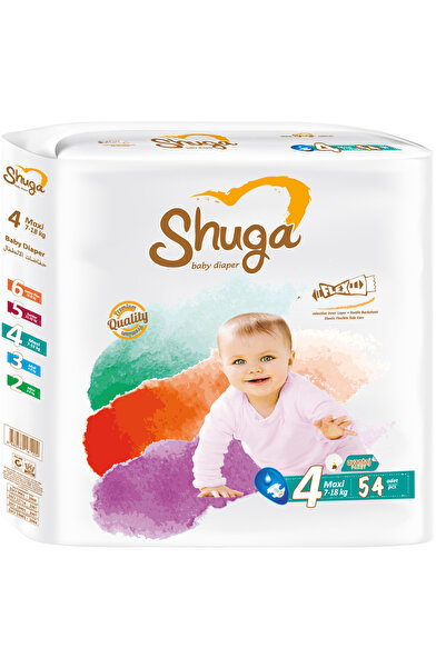 Shuga Baby Diaper Avantajlı Paket 4 numara 54 adet