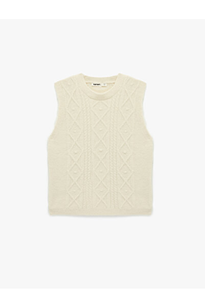 Koton Crew Neck Hair Knit Sweater