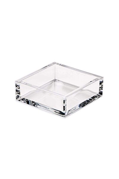 Caspari Acrylic Cocktail Napkin Holder in Crystal Clear - 1 Each