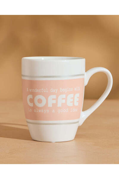 REDTAG كوب قهوة وردي مطبوع