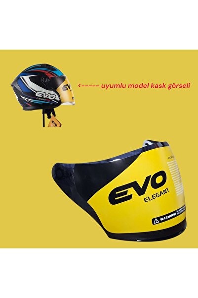 Evo 528 ÇENESİZ YARIM KASK CAMI SİYAH-2461