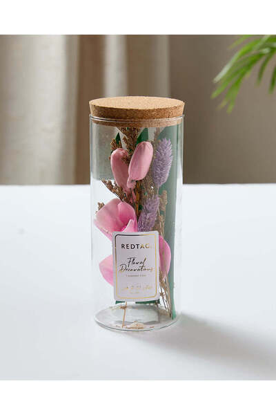 REDTAG Purple Dry Flower In Glass Tube With Cork Lid