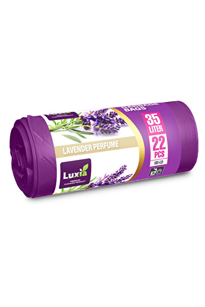 Luxia 35l garbage bags with handles 22 pcs/roll HD-LD lavender purple