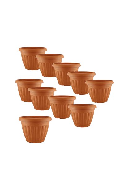 Ch 10 pieces of round planting pot, 20 cm