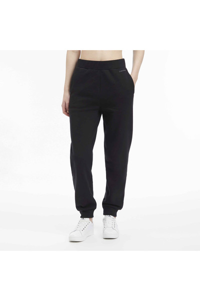 Calvin Klein Nano Logo Jogger Kadın Siyah Eşofman Altı