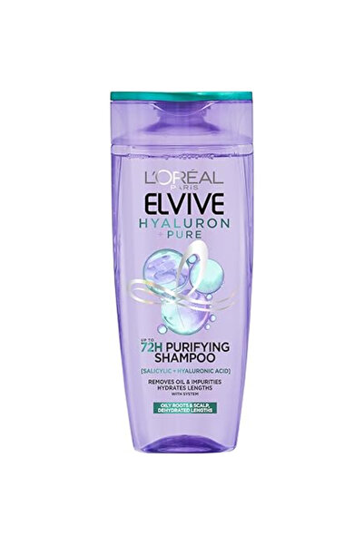 Loreal Elvive L'Oreal Elvive Hyaluron Pure 72H Purifying Shampoo with Salicyl...