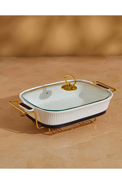 REDTAG White And Blue Rectangle Food Wormer (2 Piece)