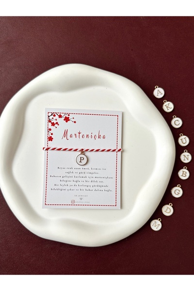 the canelif accessories سوار مارتينيشكا مع بطاقة - قابل للتعديل، تصميم خاص يج...