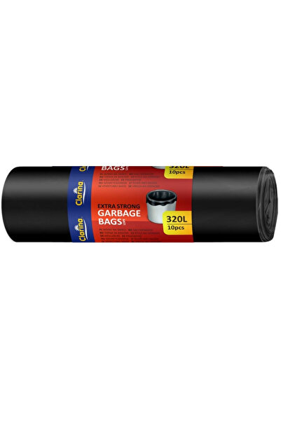 Clarina Saci de curățare 320L negri 10 buc/rolă LDPE