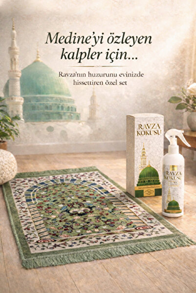 ihvan online Medine’yi Özleyen Kalpler İçin Ravza Kokusu ve Ravza Seccade Seti
