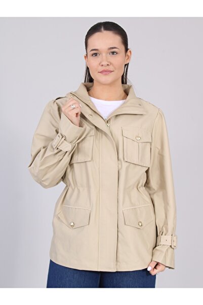 Guess EMMA FIELD JACKET Kadın Bej Ceket W5GL19WGO32-F14Z