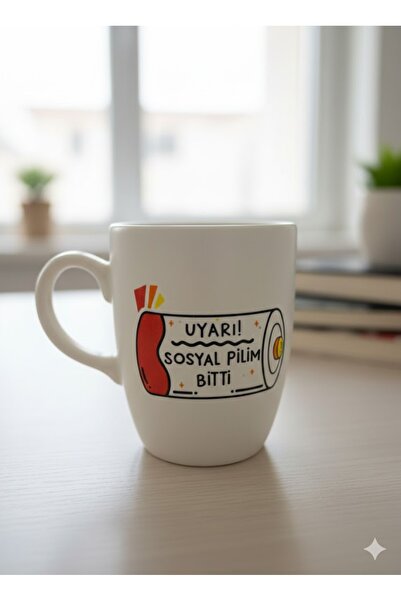 PALTO TASARIM تحذير! كوب سوسال بيلييم بيتي كريم بيضاوي الشكل - كوب هدية