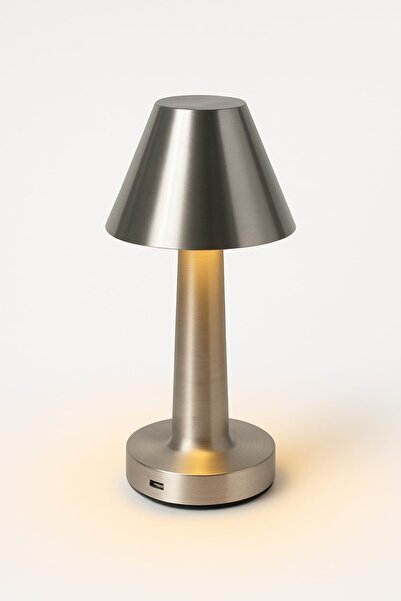 peanelife Dokunmatik Şarjlı LED Masa Lambası – Konik Başlıklı Modern Kablosuz...