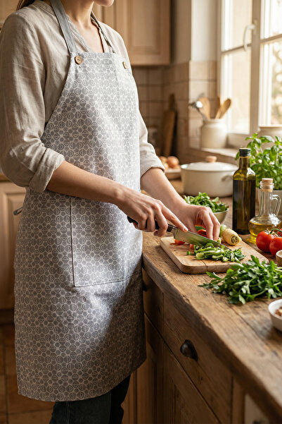 HAMUR Water Resistant Adjustable Strap Kitchen Apron Multi-Purpose with Pocke...