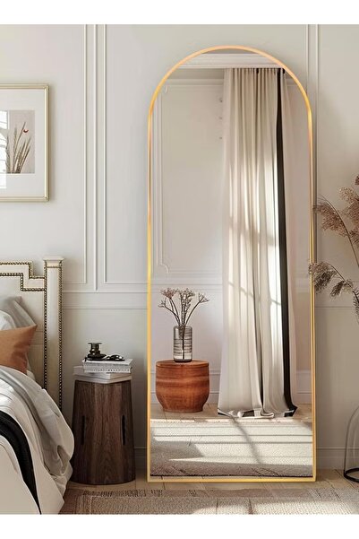 Mtanvxay 80x180cm Scandinavian Mirror Arched Full Length, 3-in-1 Leaning Hang...