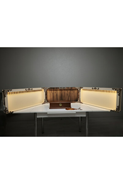 Print Türk Premium Işıklı Tesbih Standı Krem