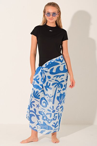 ALFASA Patterned Skirt Pareo - Alf7109