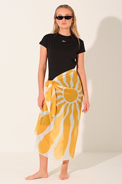 ALFASA Patterned Skirt Pareo - Alf7107