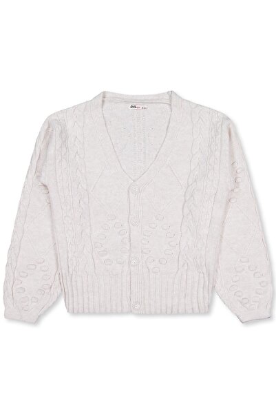 Civil Girls Chickpea Patterned Cardigan for 10-13 Years Old - Beige 10-11 Yea...