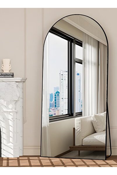 Mtanvxay Arched Full Length Mirror 80x180cm Sturdy Iron Frame 3 in 1 Leaning ...