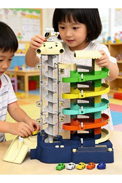 Generic Kids Car Track Toy, Parking Garage Toy, Toy Car Ramp Set