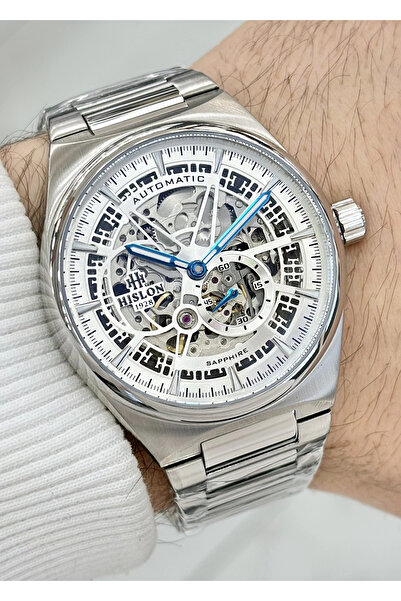 Hislon Orijinal 2 yıl Garantili Otomatik Çelik Kordon Su Geçirmez Erkek Kol S...