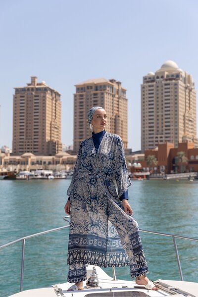 ALFASA Patterned Long Pareo - Alf7144