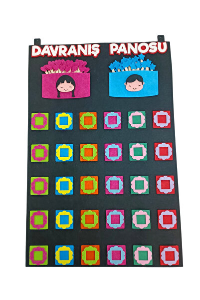 KECENGUZELTASARIM Keçe 30 Kişilik Davranış Ödül Panosu, Davranış Panosu, 1. S...