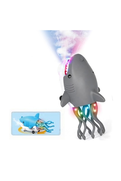 Toybox لعبة سمكة قرش راقصة كهربائية سحرية مع ضوء LED وموسيقى للأطفال