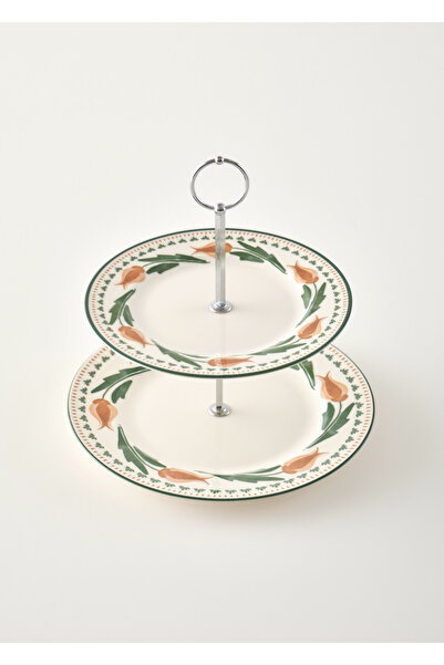 Bella Maison Tulip Porcelain 2-Tier Cookie Holder