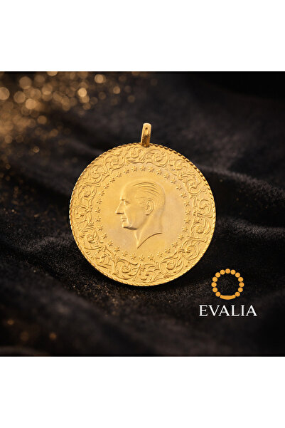 Evalia Takı Tam Altın Kaplama Kolye Ucu