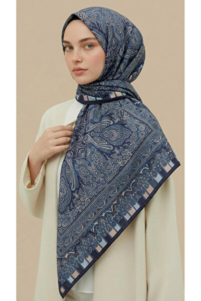 Karaca Βαμβακερό κασκόλ με έθνικ σχέδιο 120*120 εκ.