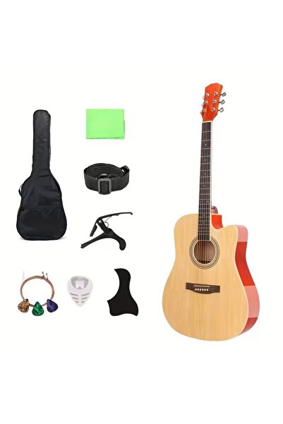 MegArya 41-Inch Acoustic Guitar with Bag, Capo, Strap, Picks, String ,Cleanin...