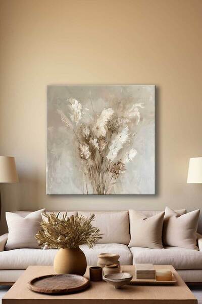 Voovart Soyut Modern Çiçekler Dekoratif Kanvas Tablo – VOOV3058