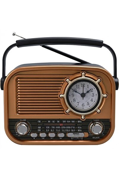 FOXMAG24 Radio portabil cu player MP3, USB și TF, 3 benzi, ceas, încărcare ti...