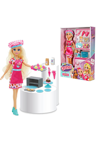 YıldızDükkan Eğlenceli Oyuncak Şef Bebek Dreameez Ocak Fırın Oyun Seti Kız Ço...