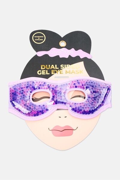 Olivia Rose قناع عين جل مزدوج الجوانب بفتحات للعينين، لون الخزامى