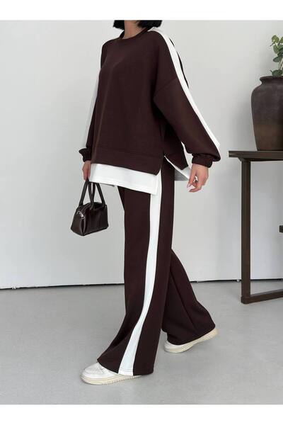 Tarzımızbir Oversized Double Suit with Side Stripe Detail Modal Fabric