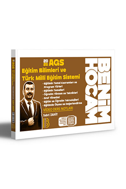 Benim Hocam Yayınları 2026 AGS Eğitim Bilimleri ve Türk Milli Eğitim Sistemi ...