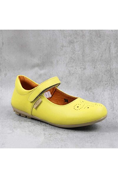 tino Balerini usori , de copii , din piele naturala 1862-MUSTAR/MUSTAR1