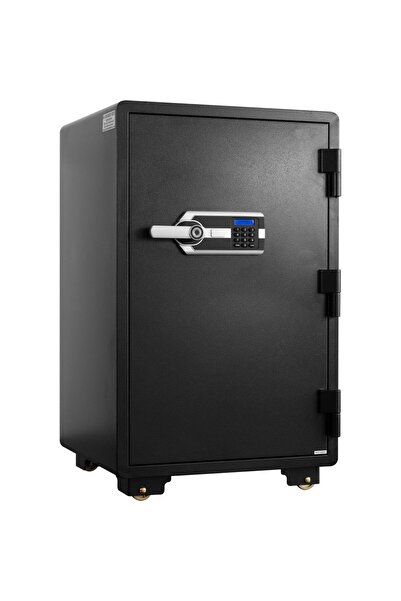 Milano Fireproof Safe with Fingerprint Lock, Alloy Steel, 92kg, 1 Year , Secu...
