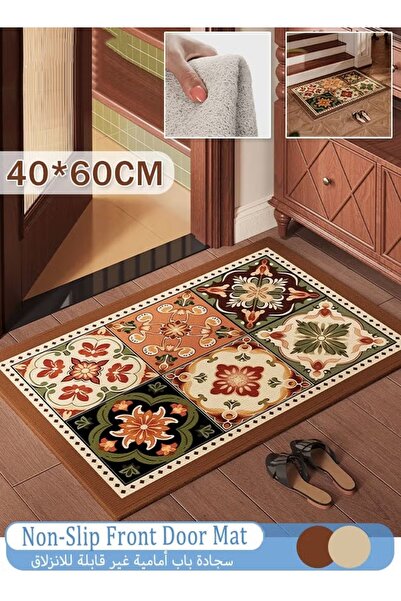 Generic 40*60CM Door Mat Non-Slip Front Door Mat Entryway Rug Classic Geometr...
