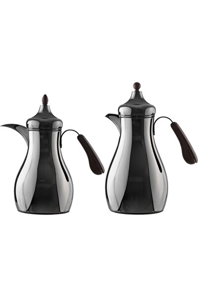 Generic طقم ترمس سما من معرض السيف، سعة 0.7/1 لتر، قطعتان، وعاء داخلي زجاجي، ...