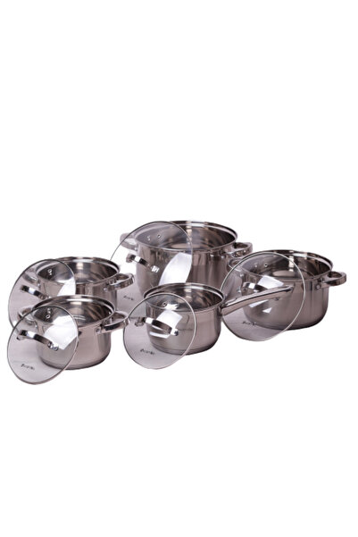 Kamille Stainless Steel Pot Set 10 Pieces