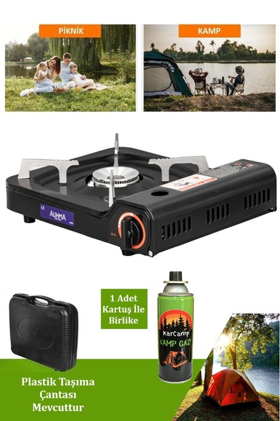 EksikSepeti Tekli Portatif Ocak Kamp Ocağı + Kamp Gazı 227g 1 Adet