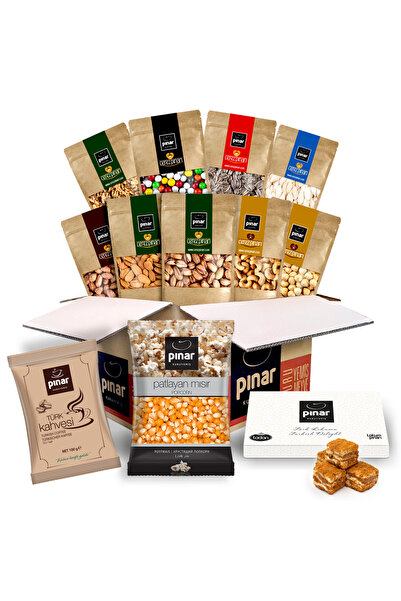 PINAR KURUYEMİŞ – Premium 12 Parça Kuruyemiş Hediye Seti