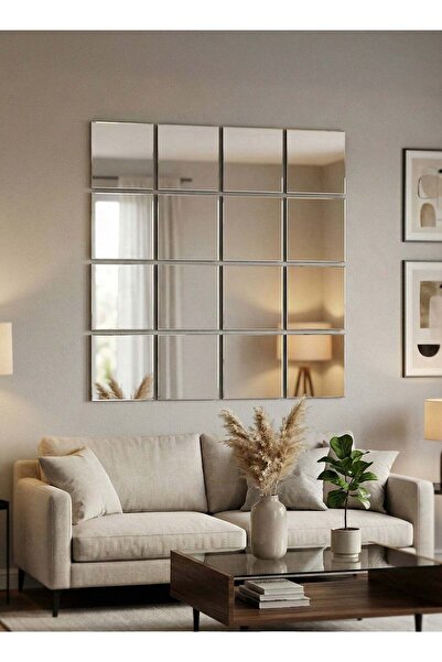 M SMART Full Length Wall Mirror Set30x30cm,16 Pieces–Frameless Self-Adhesive ...